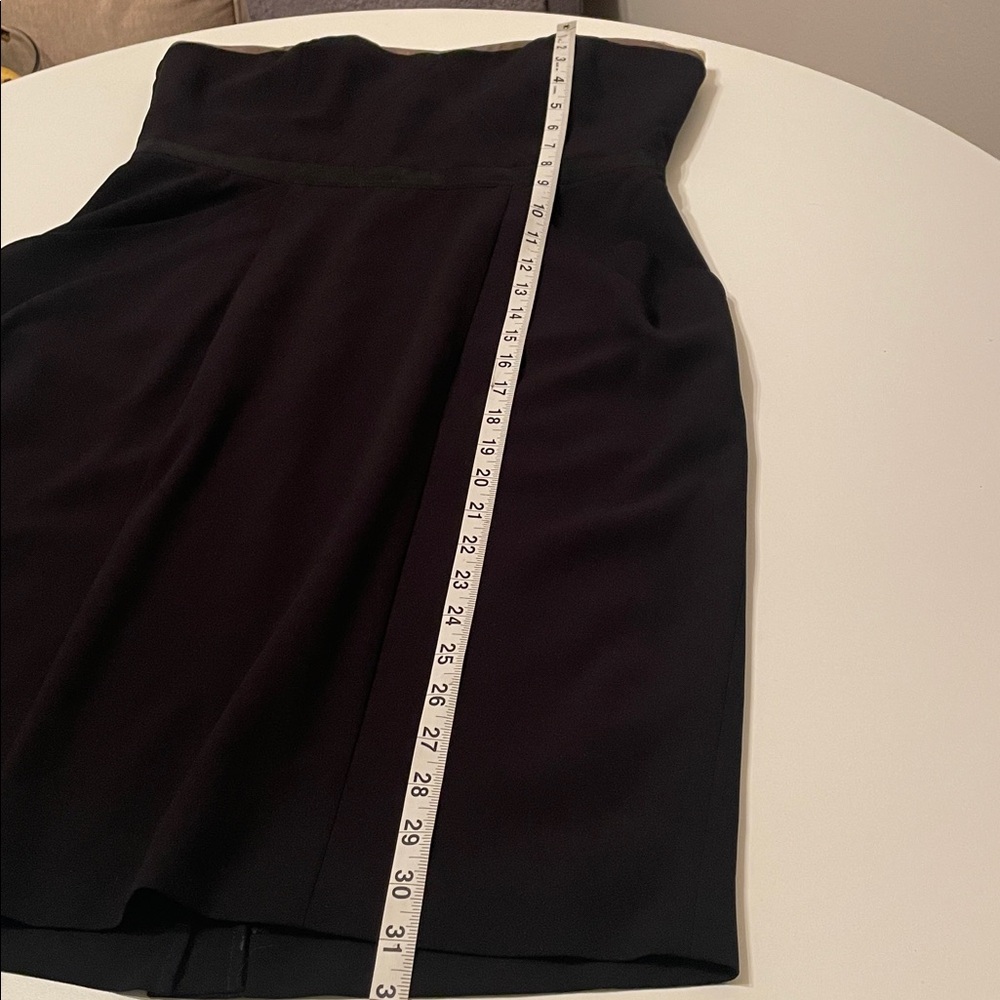BCBGMaxAzria Size 12 Strapless Black Dress Corset Top Pockets - Picture 14 of 15